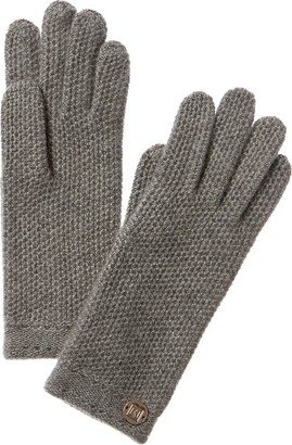 Honeycomb Stitch Cashmere Gloves