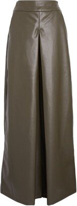 Faux Leather Origin Wide-Leg Trousers