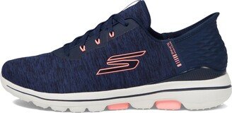 Go Golf Walk 5 Hands Free Slip-Ins Navy/Pink 11 B (M)