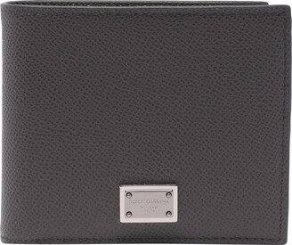 Logo Plaque Bifold Wallet-AB