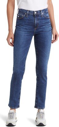 Mari High Waist Slim Straight Leg Jeans