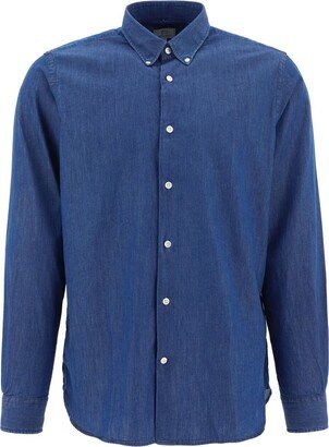 Buttoned Long-Sleeved Shirt-AT