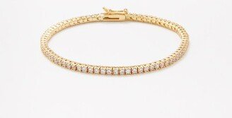 Rally Cubic Zirconia & Gold-plated Tennis Bracelet
