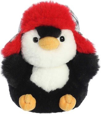 Small Porter Penguin Rolly Pet Festive Plush Toy Black 5.5