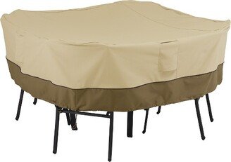 Veranda Medium Square Patio Table And 4 Chairs Cover - Light Pebble