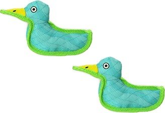 DuraForce Duck Tiger Blue-Green, 2-Pack Dog Toys