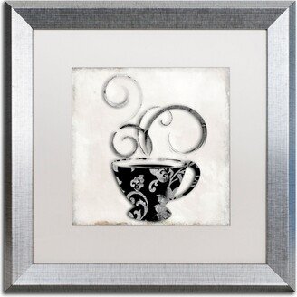 Color Bakery 'Silver Brewed 2' Matted Framed Art - 16 x 16