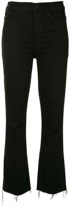 Hustler ankle-crop kick flare jeans