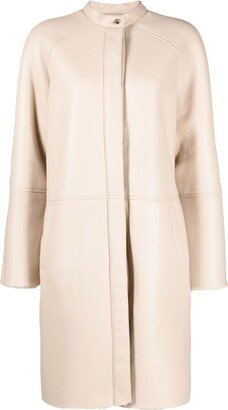 Alabat shearling leather coat