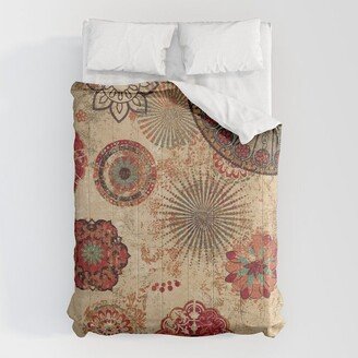 Bohemian Floral Moroccan Style Design Comforter