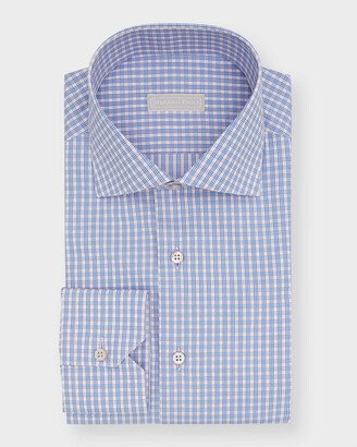 Men's Graph Check Cotton Dress Shirt