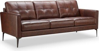 Tangelo Leather Sofa Brown - Abbyson Living