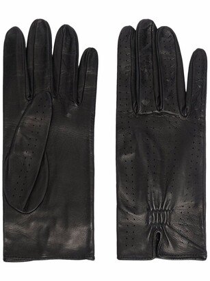 Perforated Leather Gloves