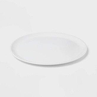 14x14 Melamine Round Serving Plate White