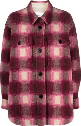 MARANT ÉTOILE Harveli plaid-check coat