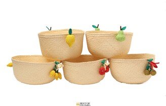 Fruits Baskets/Bowls Handmade From Iraca/Raffia