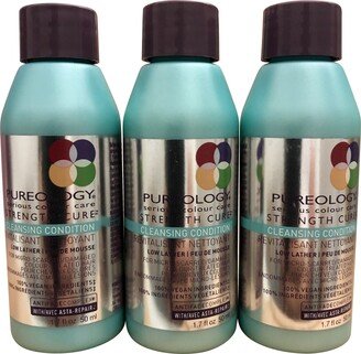 Pureology Strength Cure Cleansing Conditioner 1.7 OZ Travel Set of 3