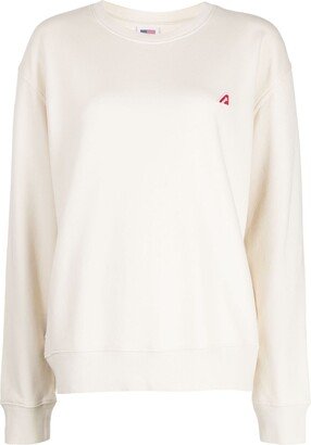 Logo-Patch Cotton Sweatshirt