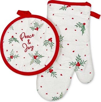 Bayberry Oven Mitt & Pot Mitt 2-Pc. Set