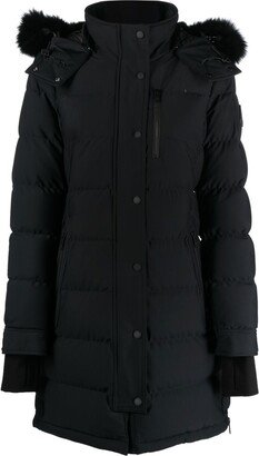 Zip-Fastening Padded Coat-AB