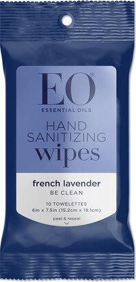 EO Essential Oils Hand Sanitizing Wipes French Lavender Pkg/10