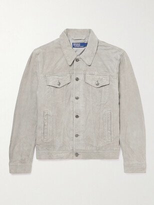 Suede Trucker Jacket-AJ