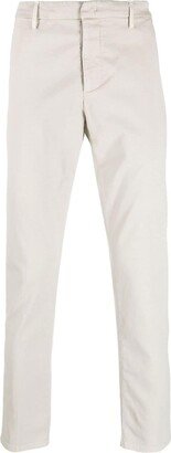 Mid-Rise Straight-Leg Trousers-DU