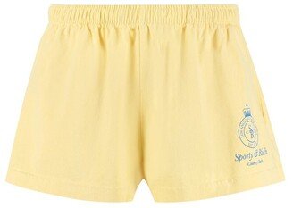 Logo Print Drawstring Shorts