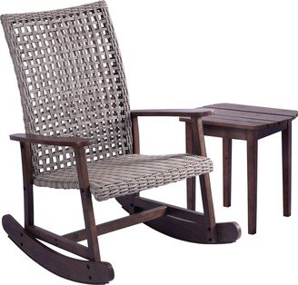 W Unlimited Vineyard Collection Conversation set Rocking Chair and Table