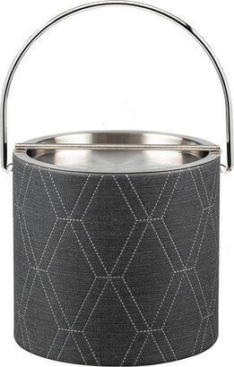 Bale Handle Metal Cover Ice Bucket, 3 Quart