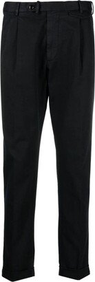 Cotton-Blend Tapered Trousers