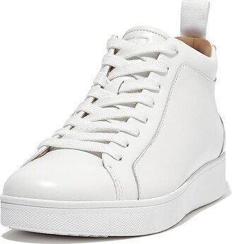 Rally Leather High-Top Sneakers (Urban White) Women's Shoes