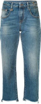 Cropped Straight-Leg Jeans-BB