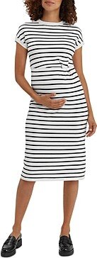 Lydia Stripe Maternity Dress