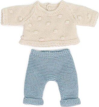 Miniland Knitted Doll Outfit 8.25 - Sweater Trousers