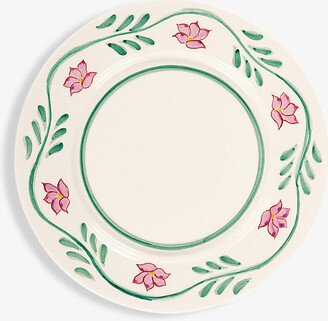 Anna + Nina Lily Hand-painted Ceramic Dinner Plate 29.5cm