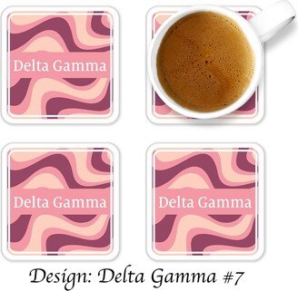Delta Gamma Beverage Coasters Square | Set Of 4