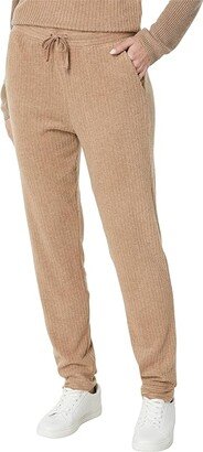 London Rib Joggers (Light Walnut Heather) Women's Casual Pants