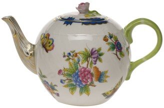 Queen Victoria Blue Teapot