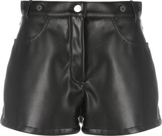 Faux-Leather High-Waisted Short