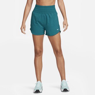 Women's One Dri-FIT Ultra High-Waisted 3 Brief-Lined Shorts in Green-AA