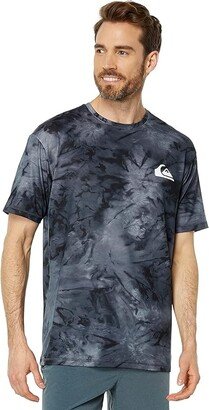 Digital Session Short Sleeve Surf Tee (Black) Men's Swimwear