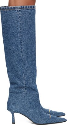 Indigo Viola Denim Boots