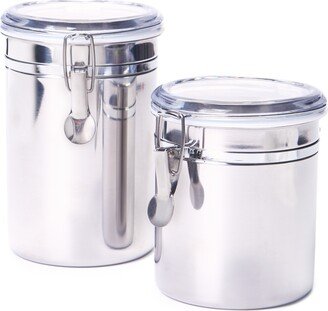 2-Pc. Stainless Steel Canister Set, Created for Macy's