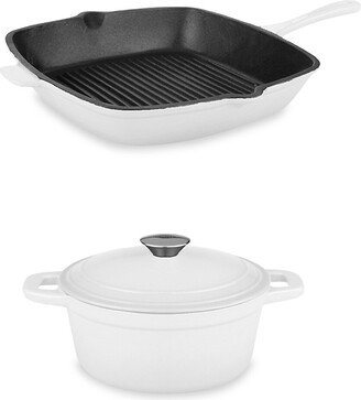 Neo 3-Piece Dutch Oven & Grill Pan Set-AA