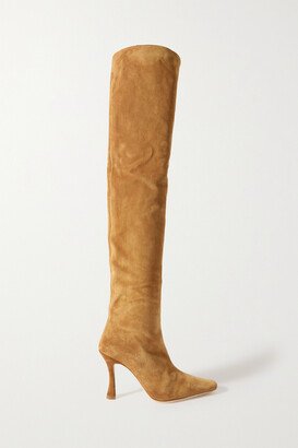 Cami Suede Over-the-knee Boots - Brown