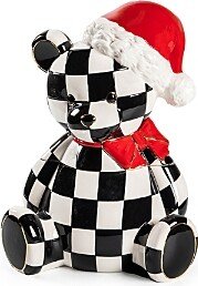 Mackenzie-Childs Santa Bear Ceramic Cookie Jar - 100% Exclusive