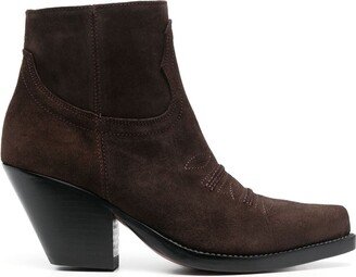 Hidalgo 85mm leather ankle boots