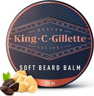 King C. Men's Soft Beard Balm with Cocoa Butter - 3.4oz