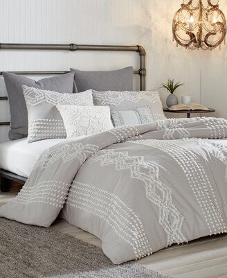 Cut Geo Cotton Queen Duvet Cover